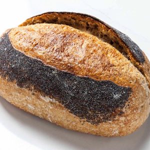 chleb pszenno-żytni posypany MAK