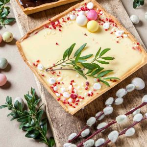 Mazurek Lemon curd - Róża